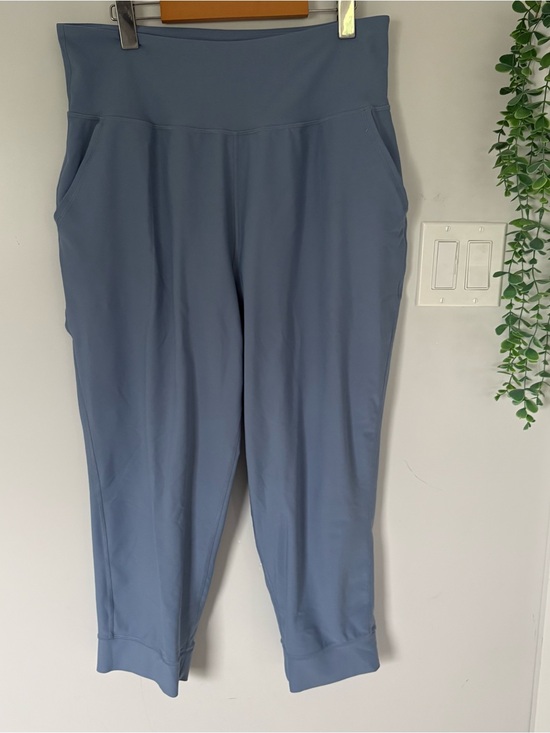 Old Navy Pants - Old Navy Slate-Blue High Waist Cropped Joggers Size XL